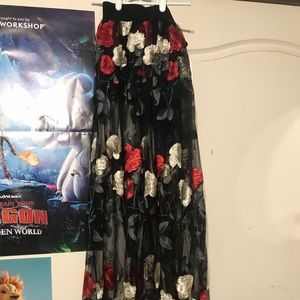 Full length skirt with built in shorts